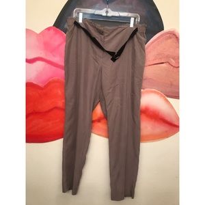 Gray Slacks w/ Black Belt